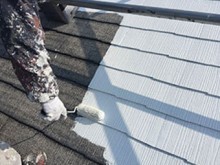 藤岡市 屋根外壁塗装 屋根下塗り