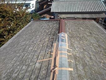 太田市下浜田町棟板金応急処置