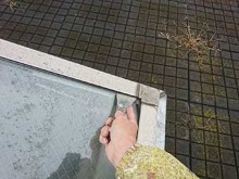 天窓雨漏り修理中