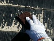 嬬恋村大笹K様邸屋根ケレン作業