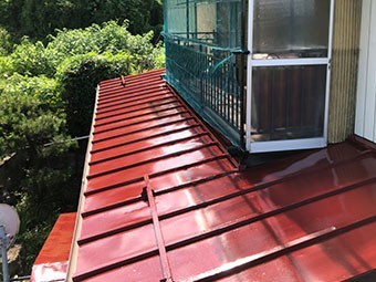 安中市松井田町 トタン 上塗り