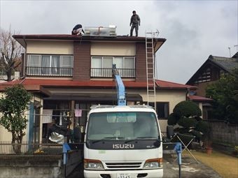 前橋市下大屋町U様資材運搬中