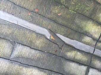 嬬恋村北軽井沢K様屋根破損部分