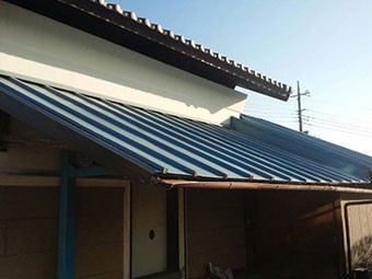 群馬 トタン屋根塗装工事 現場調査