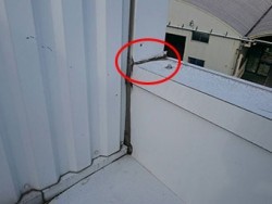 工場雨漏り箇所
