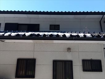 前橋市富士見町歪んだ雨どい