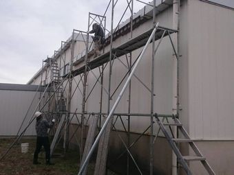 前橋市荒牧町B工場足場仮設工事