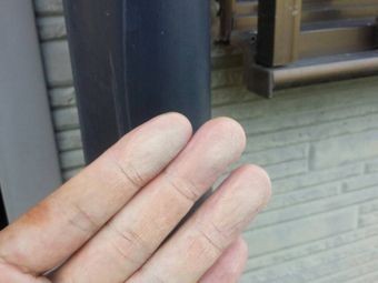 玉村町角淵D様外壁チョーキング現状