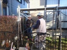 前橋市富士見町_足場組み