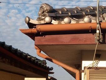 高崎市上里見町雨どい