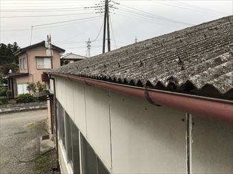 桐生市新里町I様工場雨樋