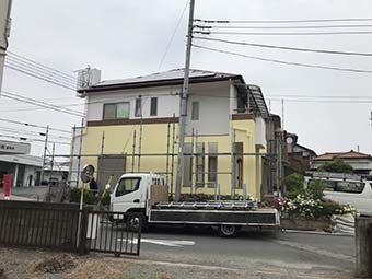 藤岡市 足場解体