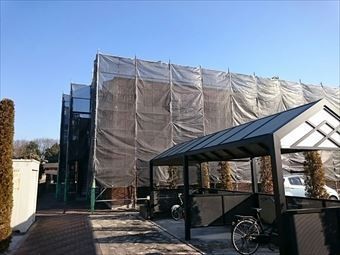 太田市古氷町t様邸足場設置完了