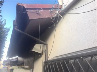 前橋市荒牧町T様下屋根雨どい