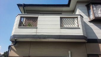 前橋市富士見町ベランダ下帯色あせ