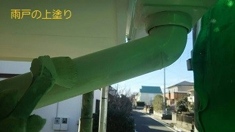 前橋市荒子町で雨戸の上塗り