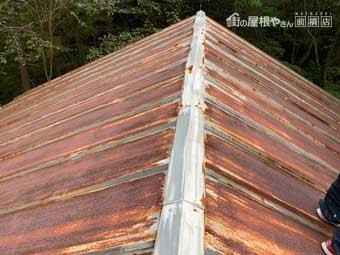嬬恋村 屋根塗装工事前