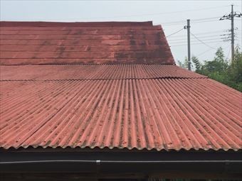 前橋市二之宮町K様邸屋根塗装塗装前南側