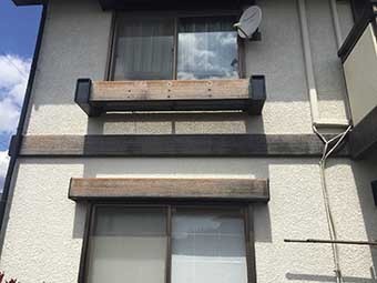 高崎市町屋町I様窓のフラワーボックス