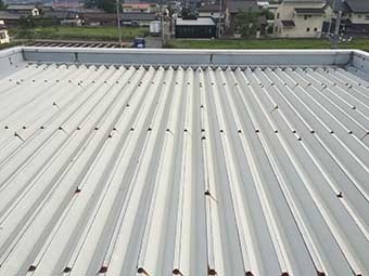 伊勢崎市赤堀町D会社事務所二階屋根