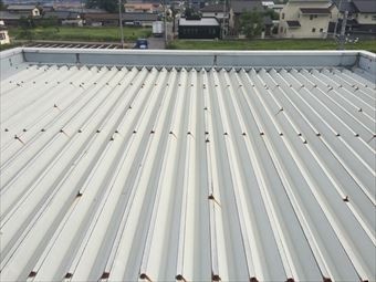 桐生市新里町工場屋根③