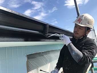 伊勢崎市 雨樋塗装