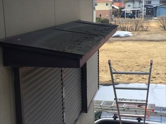 渋川市小野子S様邸霧除け塗装