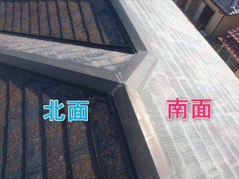 前橋市大胡町コロニアル屋根北面南面