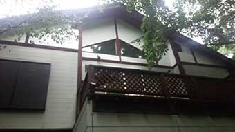 別荘 塗装現地調査