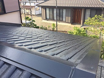 藤岡市 下屋根塗装完工