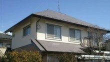 遮熱塗料で塗装後