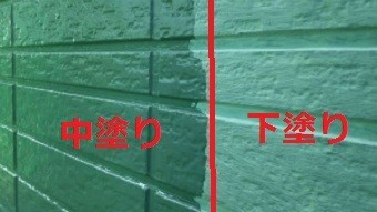 桐生市新里町s様邸外壁中塗り