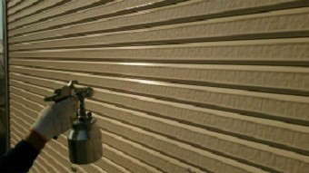 桐生市新里町s様邸シャッター塗装