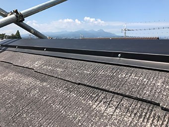 前橋市富士見町Y様邸新しい棟板金取付後