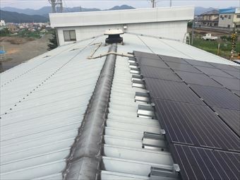桐生市新里町工場屋根④