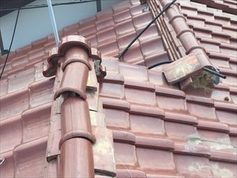 前橋市文京町棟瓦のズレ
