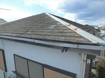 前橋市東大室町 化粧スレート屋根調査