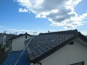 前橋市岩神町 屋根漆喰剥がれ