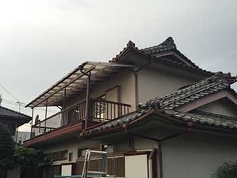 高崎市新町ベランダ塗装前