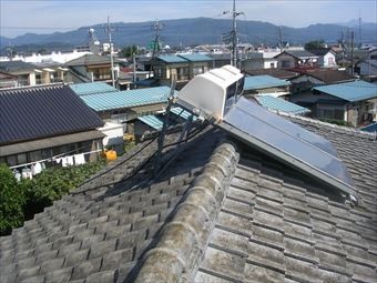 沼田市上原町H様邸屋根温水器