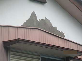 前橋市上細井町O様西側白壁はがれ