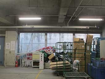 前橋市駒形町Yビル地下駐車場角物置場