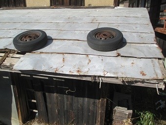 渋川市A様邸屋根の板金傷んだ部分