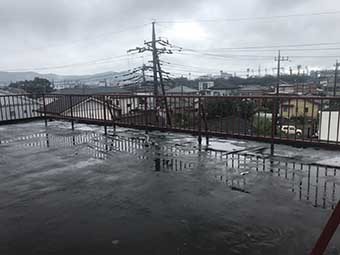 高崎市大八木町 陸屋根防水工事 現地調査