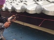 沼田市東原新町S様邸雨樋交換水糸