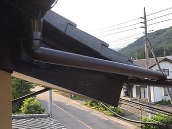 沼田市東原新町S様邸 雨樋取り付け完了