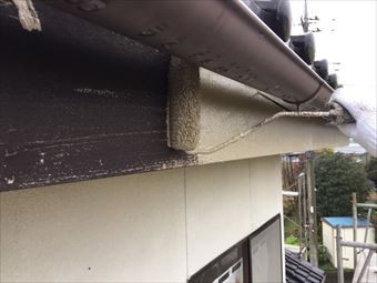 北群馬郡榛東村K様邸破風板下塗り