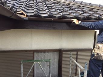 北群馬郡榛東村G様邸横樋取り付け