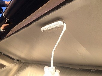 前橋市桜ヶ丘町h様邸軒天塗装