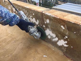 前橋市青柳町A様邸防水ケレン立ち上がり